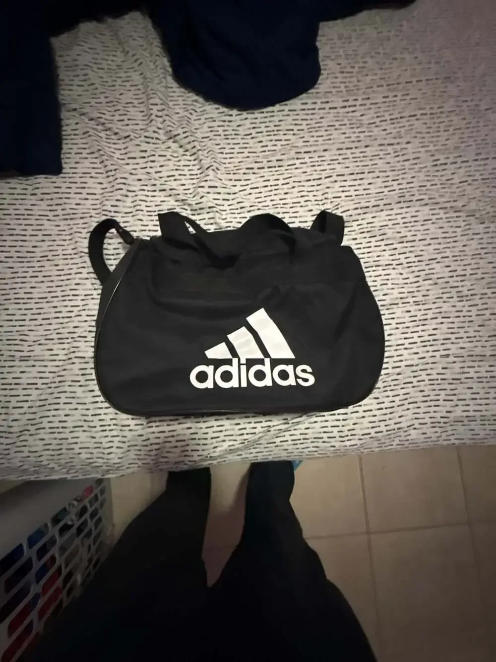 Adidas Diablo Small Black Duffel Gym Bag
